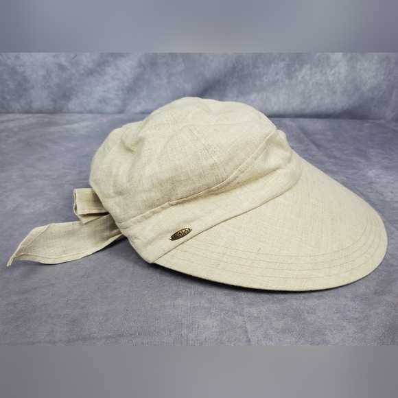 Scala Big‎ Brim Linen Beach Summer Vacation Women's Hat OS - Picture 4 of 9